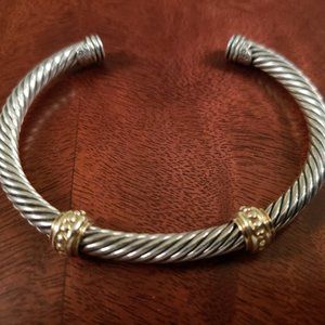 David Yurman Double Station Cable Cuff